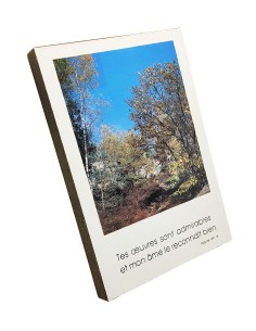 Targa da parete in legno - Salmo 139:14 - Foresta