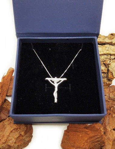Ciondolo a croce con catenina - Argento Sterling 925