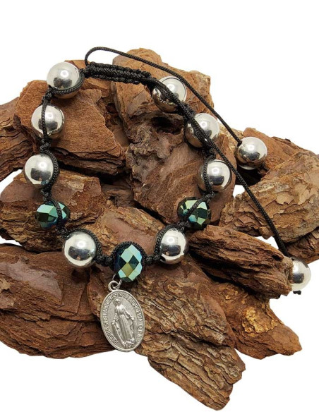 Shamballa Armband met Wonderdadige Medaille - Groen