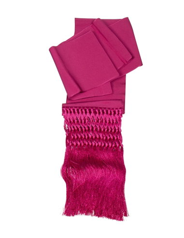 Ceinture d'Évêque violette en soie – 13 cm – Fait main