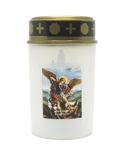 Sint Michaël de aartsengel LED kaars - Kerkhofkaars