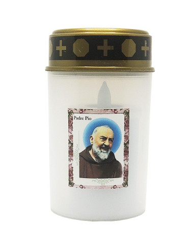 Cero LED Padre Pio - Cero cimiteriale
