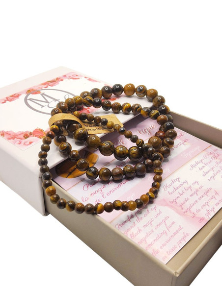 Tiger eye bracelets - Set of 3 sizes