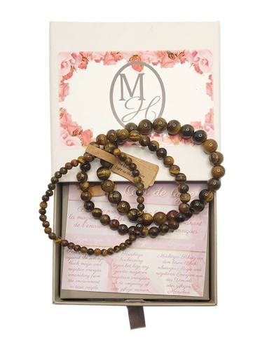 Bracciali con occhio di tigre - Set di 3 misure