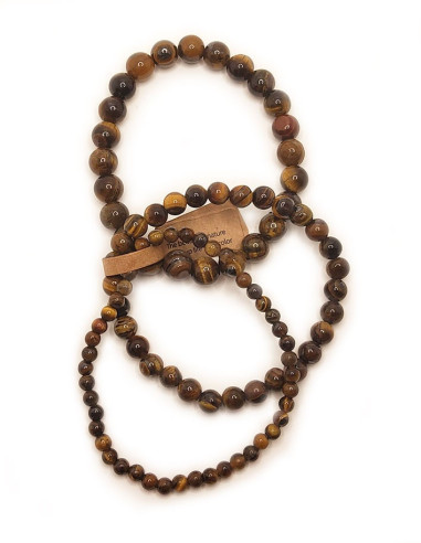 Tiger eye bracelets - Set of 3 sizes