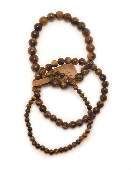 Bracciali con occhio di tigre - Set di 3 misure