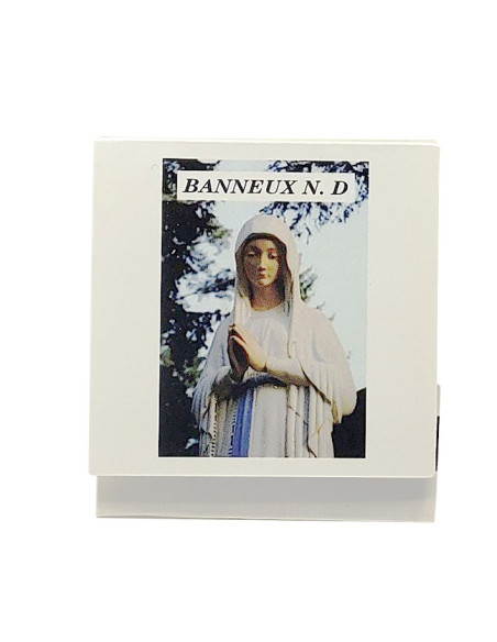 Cerillas de recuerdo de la Virgen de los Pobres de Banneux Notre-Dame