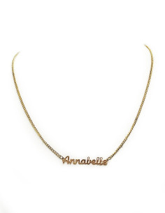 Vergulde choker halsketting - Annabelle