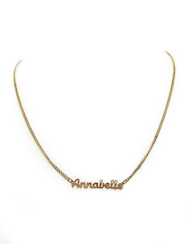 Vergulde choker halsketting - Annabelle