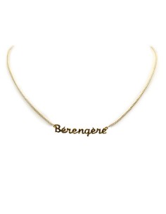 Vergoldete Namenskette - Bérengère