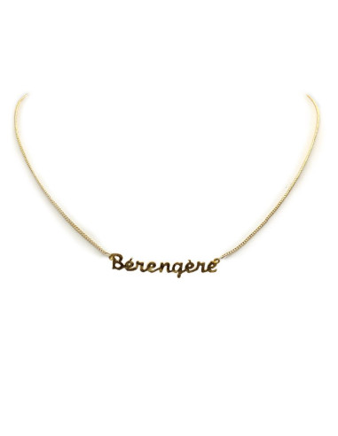 Collana girocollo con nome placcata oro - Bérengère