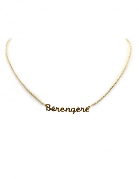 Vergoldete Namenskette - Bérengère
