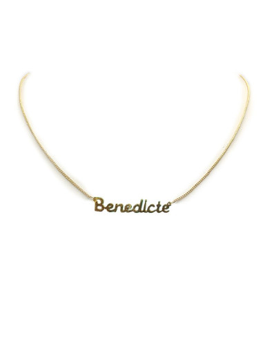 Collana girocollo placcata oro con nome - Bénédicte