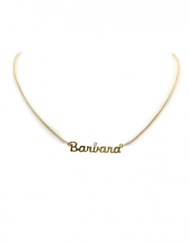 Vergoldete Namenskette - Barbara
