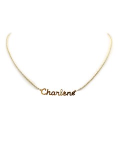 Vergoldete Namenskette - Charlène