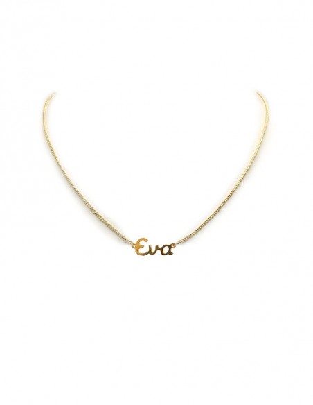 Gold-plated choker necklace - Eva