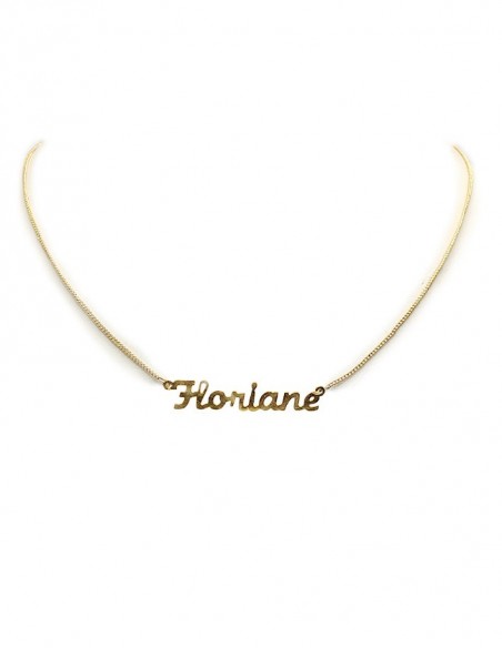 Gold-plated choker necklace - Floriane
