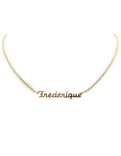Gold-plated choker necklace - Frédérique