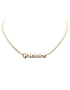 Gold-plated choker necklace - Ghislaine