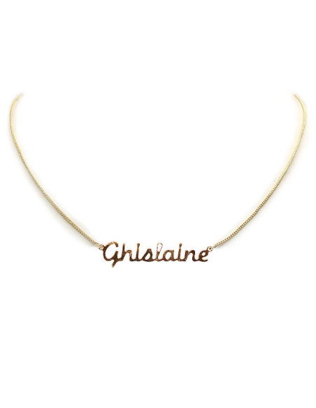 Gold-plated choker necklace - Ghislaine