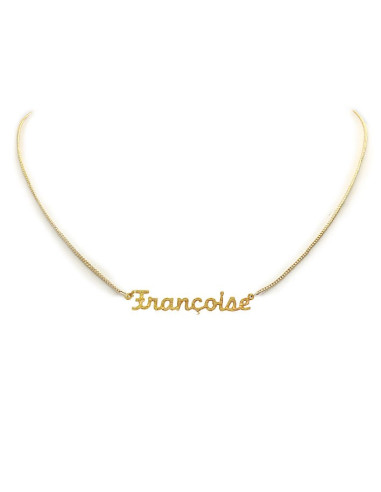 Vergulde choker halsketting - Françoise
