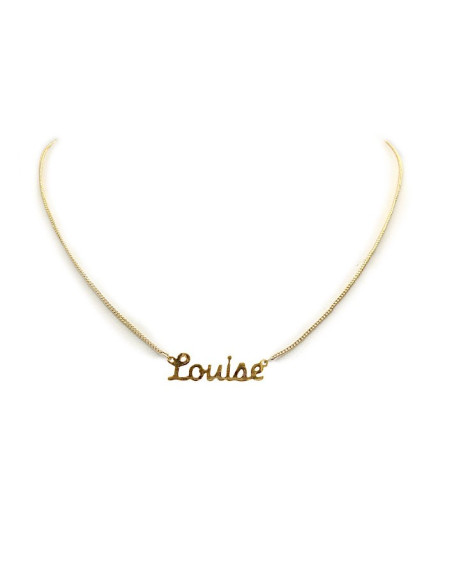Collier Ras Du Cou Personnalisable Prénom - Doré Or Fin - Neuf Avec étiquette