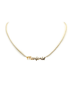 Vergulde choker met naam - Marjorie