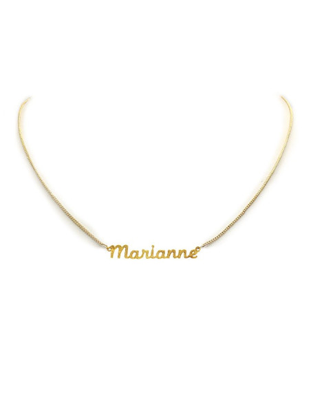 Vergoldete Namenskette - Marianne
