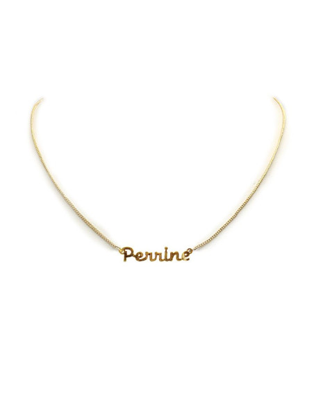 Gold-plated choker necklace - Perrine