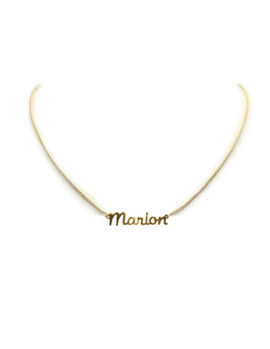 Vergulde choker met naam - Marion