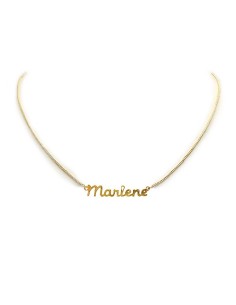 Vergoldete Namenskette - Marlène