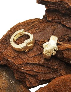 925 silver hoop earrings - Horse