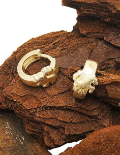 Orecchini a cerchio in argento 925 - Cavallo