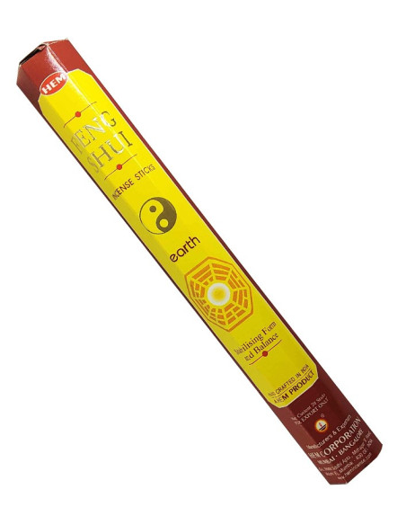 Encens Feng Shui Earth HEM – Terre et équilibre, 20 bâtonnets