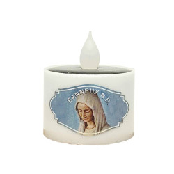Bougie solaire LED Notre-Dame de Banneux – Flamme vacillante