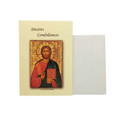 Grußkarte - Aufrichtiges Beileid - Christus, der Segen