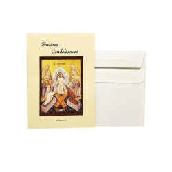 Tarjeta de felicitación - Sinceras Condolencias - Icono de la Resurrección