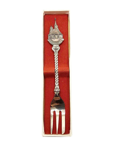 Forchetta ricordo Banneux Notre-Dame color argento – 12,5 cm