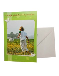 Carte de félicitations pour la fête du printemps - football