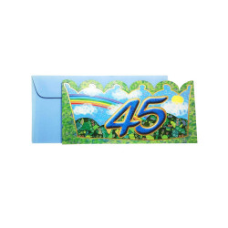 Birthday card - 45 years old - crown