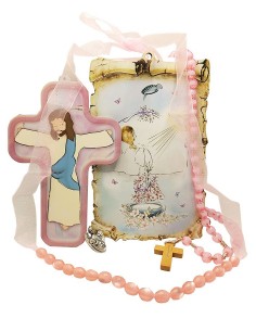 Baby Shower or Baptism Gift Set - Pink