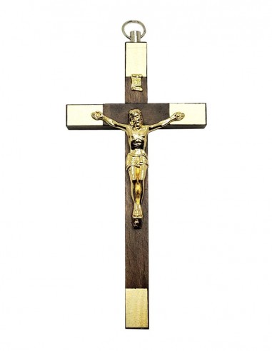 Cruz de madera con dorado