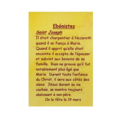 Tarjeta de oración Ebanistas – San José – En francés