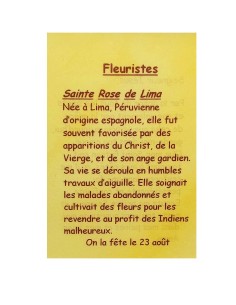 Prayer card to your patron saint - Florists