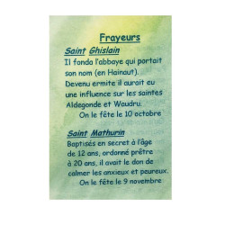 Gebetskarte Ängste – Heilige Ghislain und Mathurin