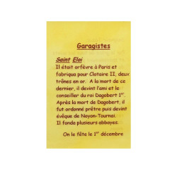 Carte de prière Garagistes – Saint Éloi – En français