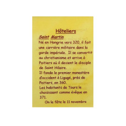Tarjeta de oración Hoteleros – San Martín – 7,5 × 10 cm