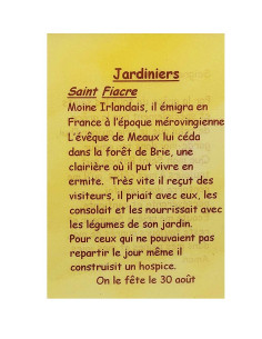 Prayer Card to Your Patron Saint - Gardeners
