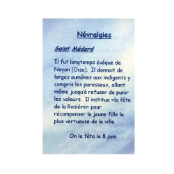 Neuralgia Prayer Card – Saint Medard – 7.5 × 10 cm