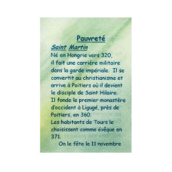 Poverty Prayer Card – Saint Martin – 7.5 × 10 cm